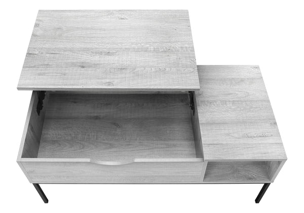 TABLE DE SALON GRIS / METAL NOIR