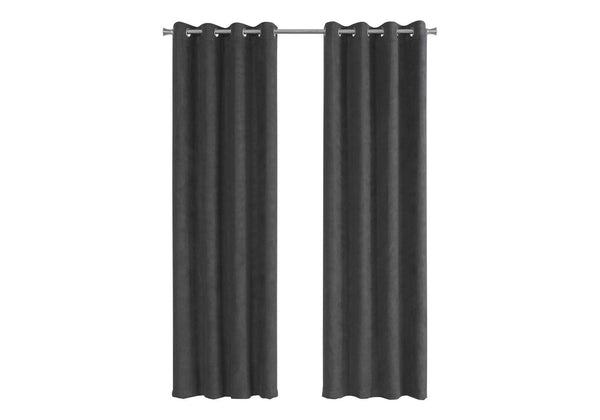 RIDEAUX 2 PCS GRIS OBSCURCISSANT