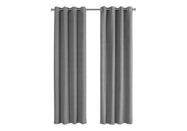 RIDEAUX - 2PCS  GRIS OCCULTANT