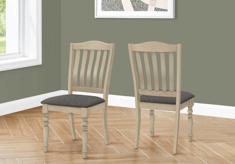 CHAISES ANTIQUE TISSU GRIS