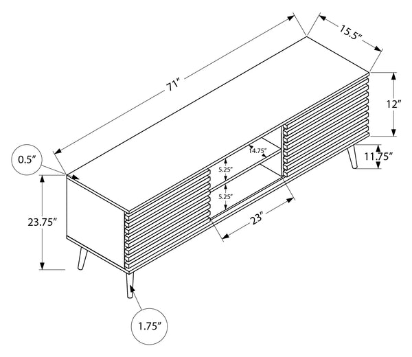 MEUBLE TV  NOYER AVEC 2 PORTES
