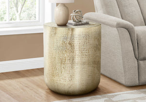 TABLE D'APPOINT METAL DORE