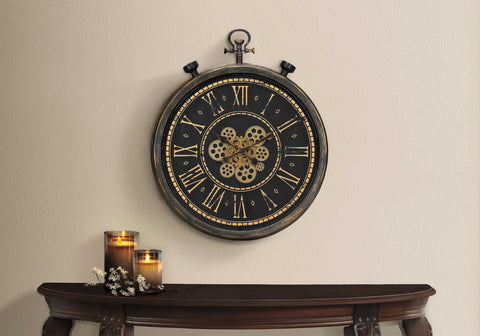 HORLOGE  MURALE MECANISME D'ENGRENAGE