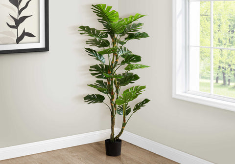 PLANTE ARTIFICIELLE - 61"H / MONSTERA INTERIEUR POT 7"