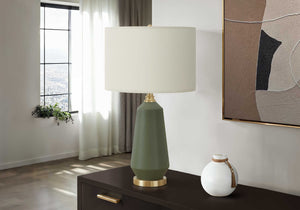 LUMINAIRE LAMPE DE TABLE VERT CERAMIQUE