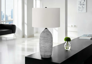 UMINAIRE LAMPE DE TABLE GRIS RESINE