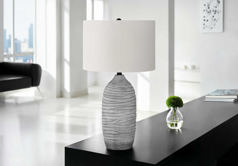 UMINAIRE LAMPE DE TABLE GRIS RESINE