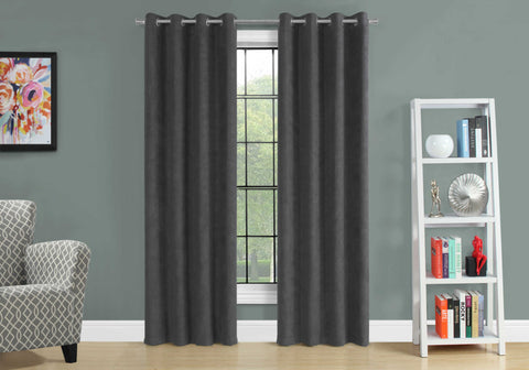 RIDEAUX 2 PCS GRIS OBSCURCISSANT