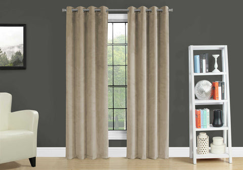 RIDEAUX - 2PCS BEIGE OBSCURCISSANT