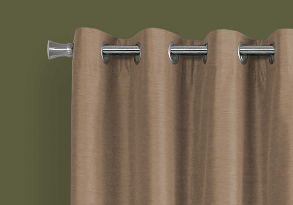 RIDEAUX- 2PCS  BRUN OCCULTANT