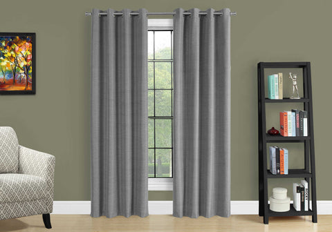 RIDEAUX - 2PCS  GRIS OCCULTANT