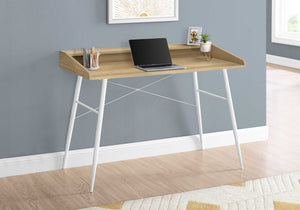 BUREAU - 48"L / NATUREL / METAL BLANC
