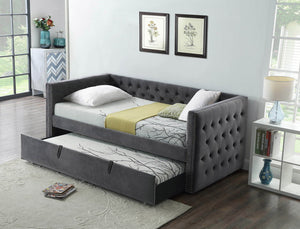 LIT DE JOUR GRIS JUMEAU AVEX MATELAS FOAM 6"