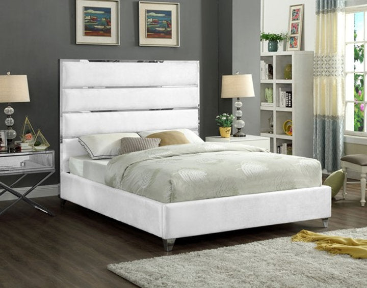 LIT VELOURS BORDURE METALIQUE