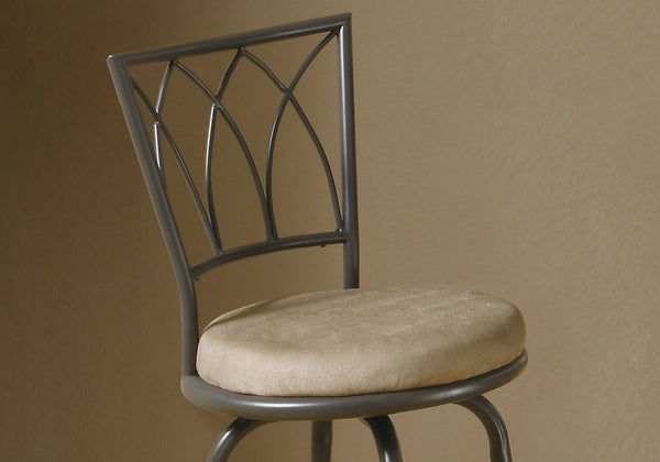 TABOURET DE BAR - 2PCS / 43"H / PIVOTANT / CAFE FONCE