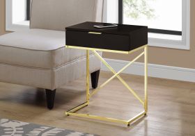TABLE D'APPOINT - 24"H  METAL CHROME