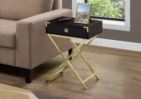 TABLE D'APPOINT - 24"H  METAL CHROME