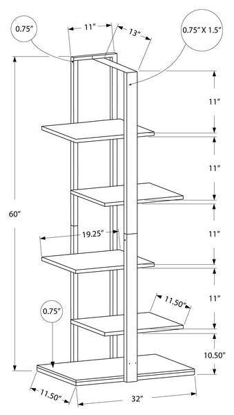 ETAGERE - 60"H