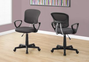 CHAISE DE BUREAU - MECHE NOIR JUVENILE / MULTI-POSITION