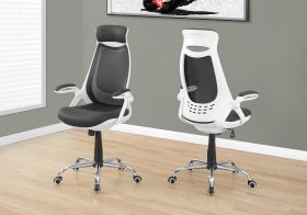 CHAISE DE BUREAU MECHE DOSSIER HAUTE EXEC CHROME