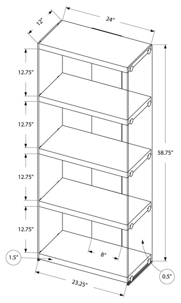 ETAGERE  FAUX BOIS TAUPE / VERRE TREMPE
